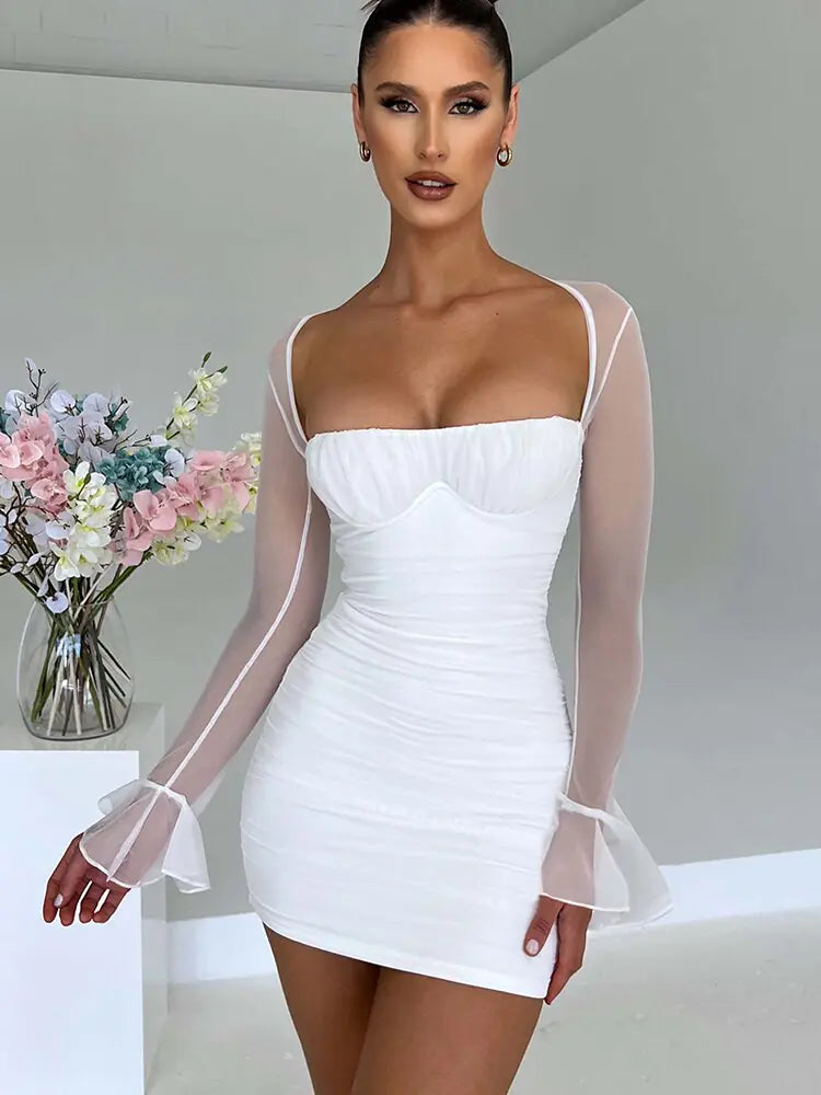 Elegant Backless Mini Dress | Atherea - Atherea